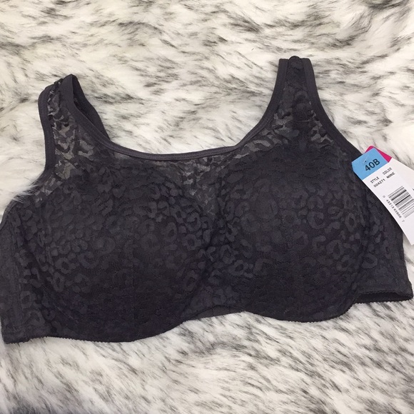 *NWT BLACK Camisole Inspired T-Shirt Bra - Picture 3 of 5